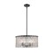 Z-Lite Glacier Pendant, 5-Light, 19 In.W x 10 In.H, Matte Black/Clear 1943P18-MB - alternate 1